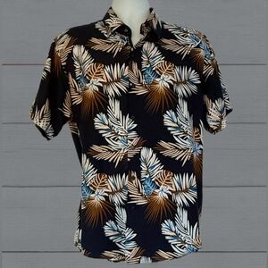 🔥 Silver Stone Collection Modern Fit XXL Hawaiian Shirt – Tropical Vibes! 🔥